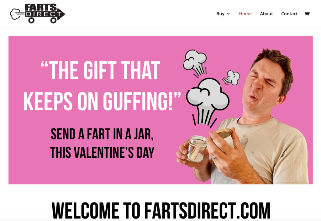Home page di Farts Direct