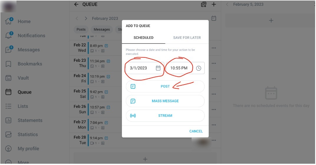 7 Steps Tutorial: How to Schedule Posts on Onlyfans | fanscribers.com