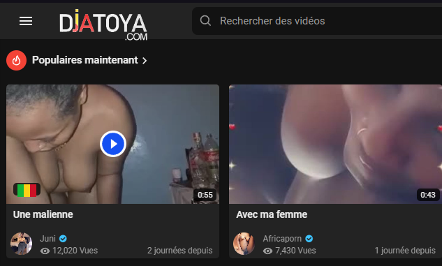 Sitios porno africanos gratuitos Djatoya