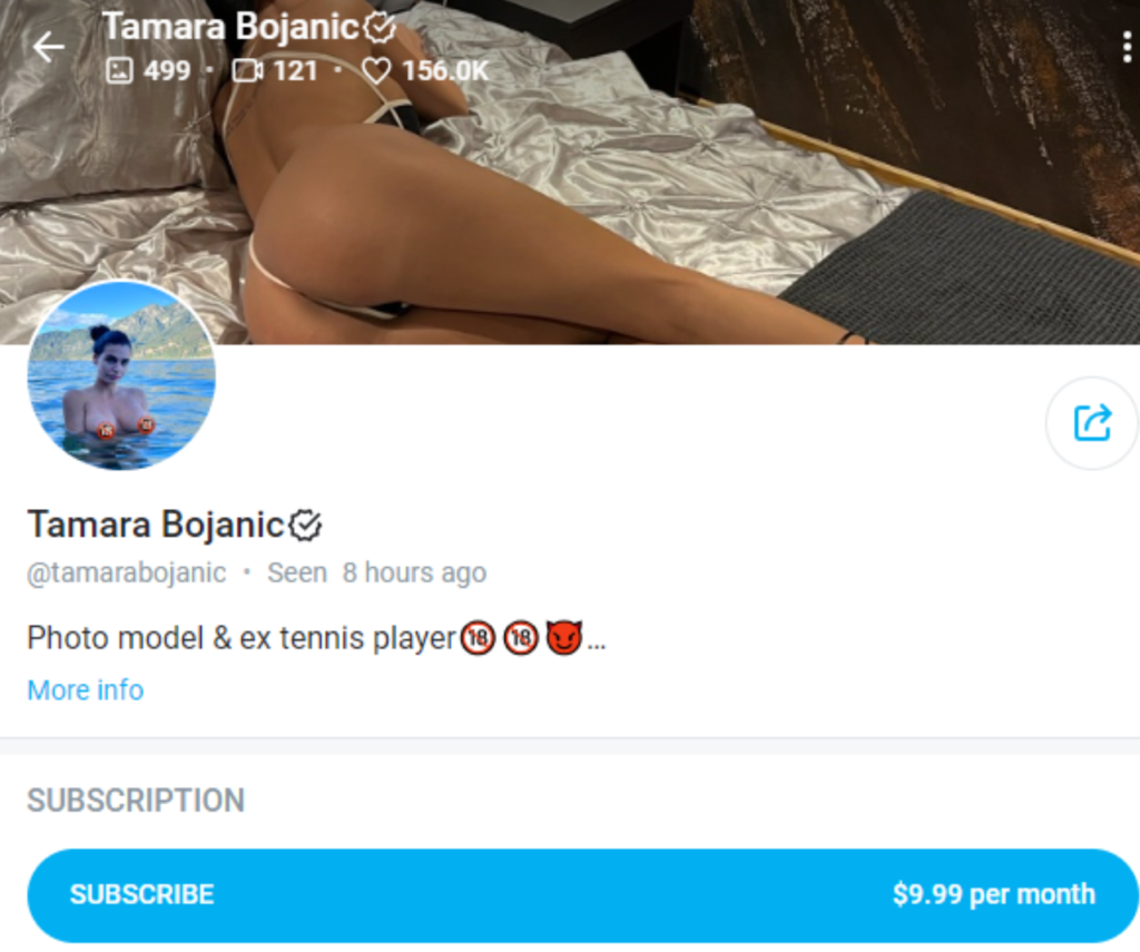 Tamara bojanic onlyfans leaked