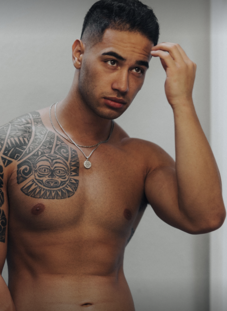 polynesian papi a Polynesian OnlyFans Creator wearing a necklace