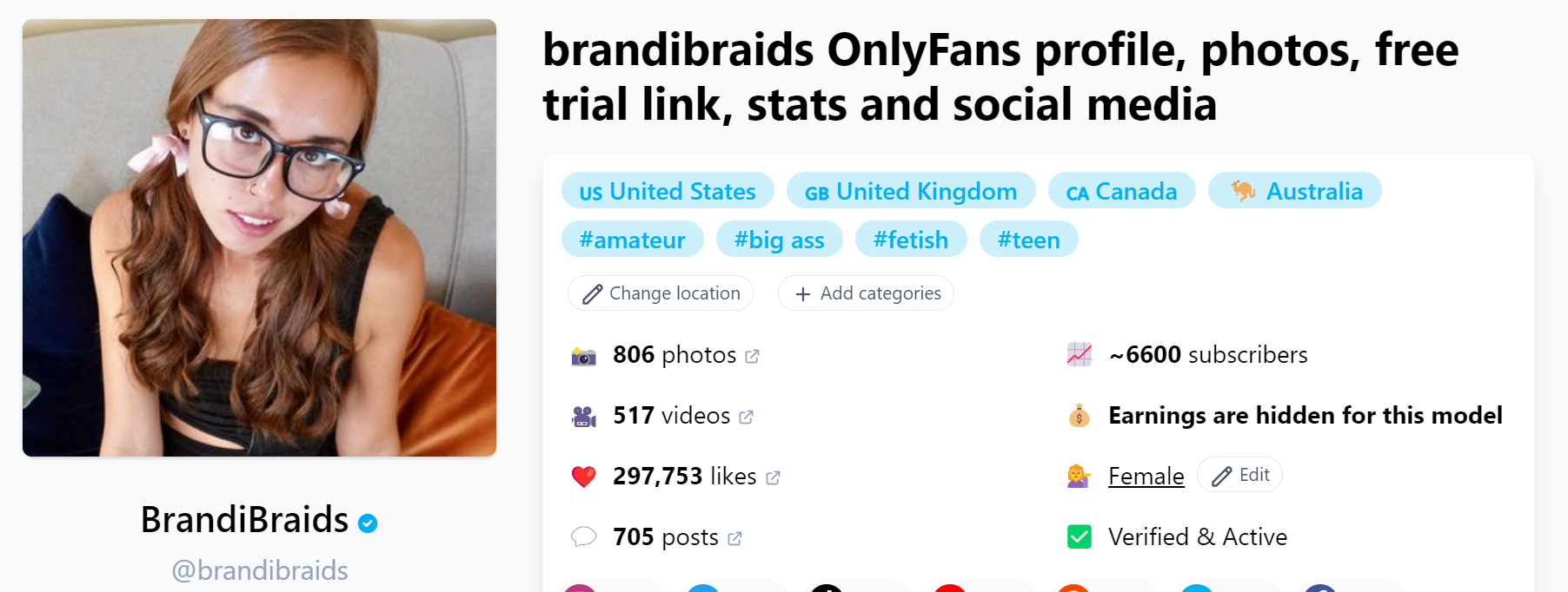 Brandi Braids Redhead Teen Brandibraids Onlyfans Review Leaks Nudes Videos Fanscribers Com