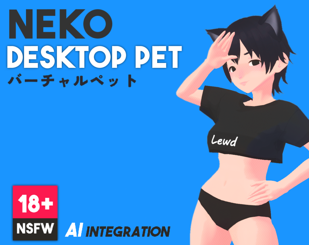Beliebte 18+ KI-Spiele namens Neko – Desktop Pet (+18)