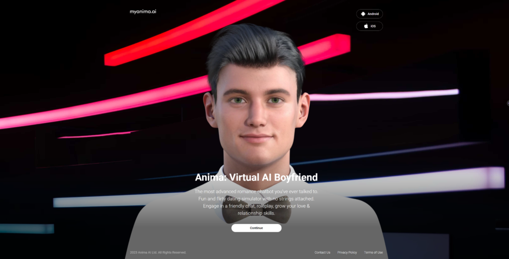 L'animazione del chatbot AI gay più hot: il fidanzato AI