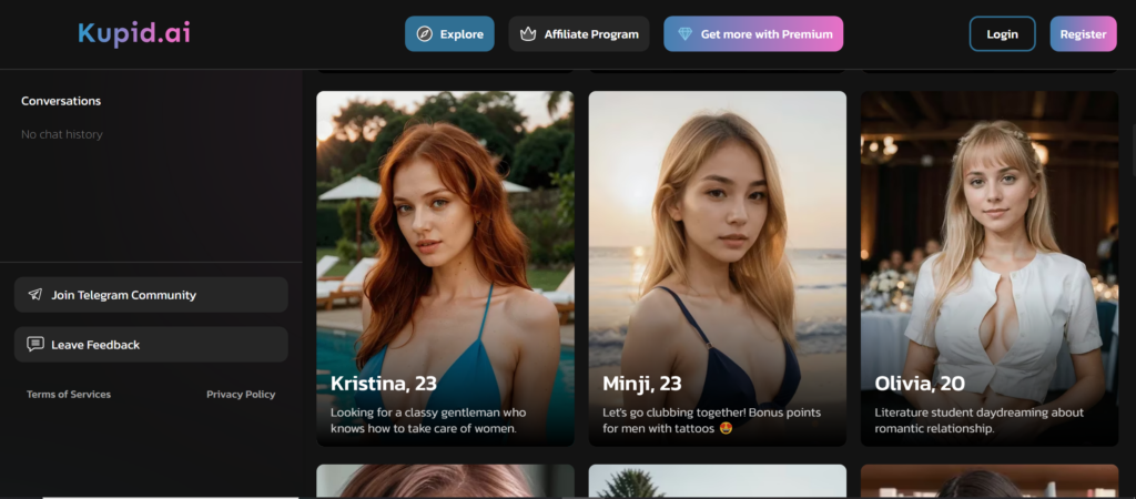 Kupid.ai create your own dream virtual lover.