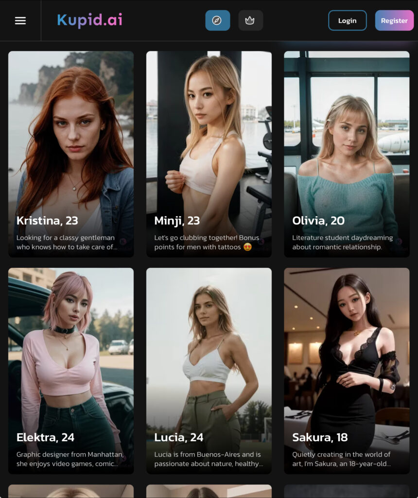 Kupid.ai per l'esperienza virtuale della fidanzata di una celebrità.