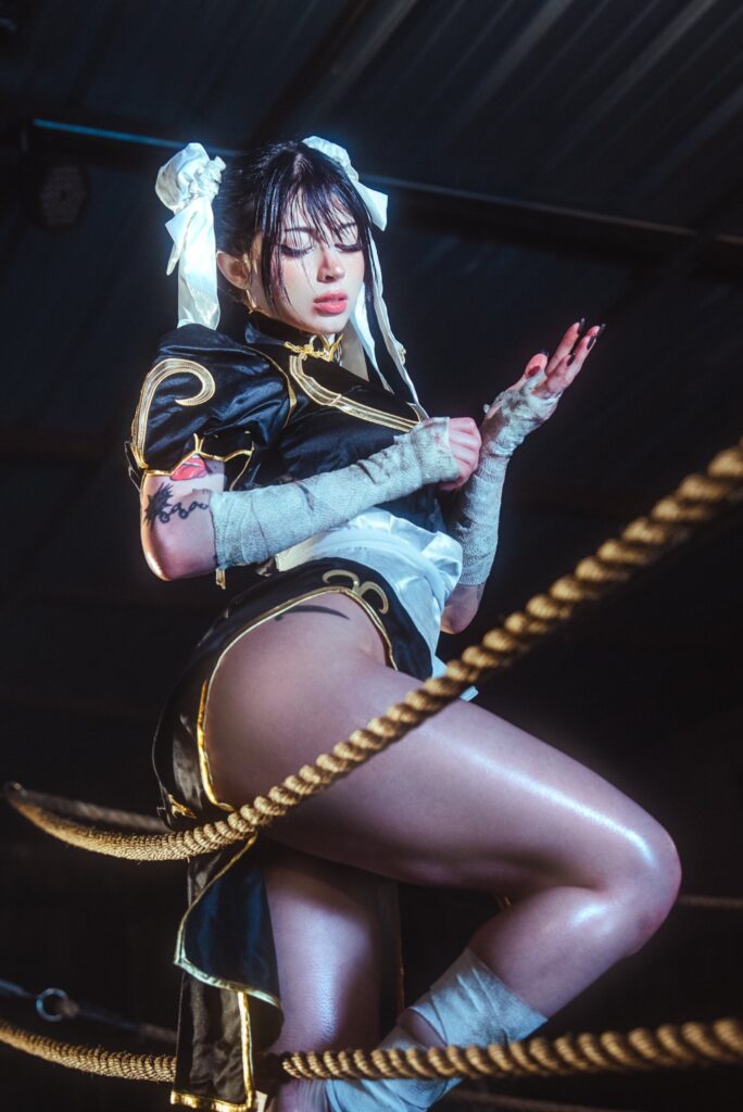 Cinnannoe @cinna.noe OnlyFans wearing ghost fighter cosplay