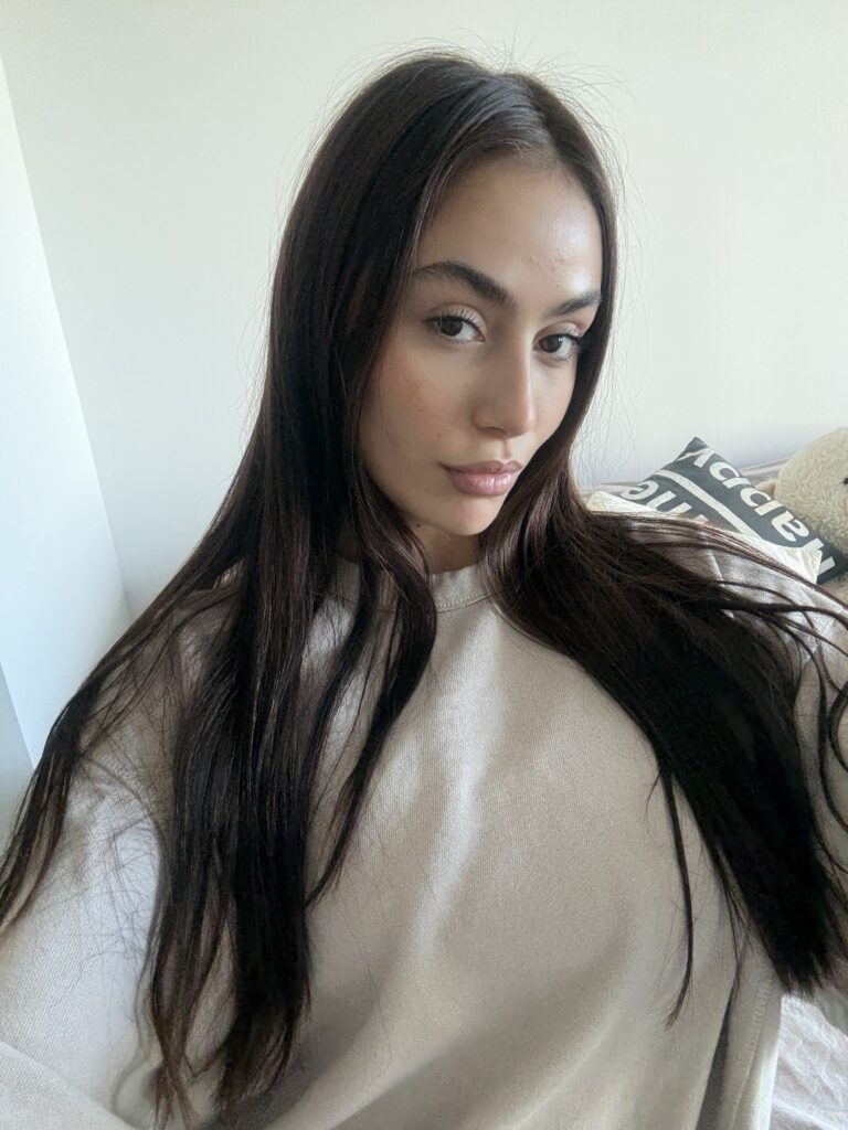 Lily Rose OnlyFans model wearing white shirt