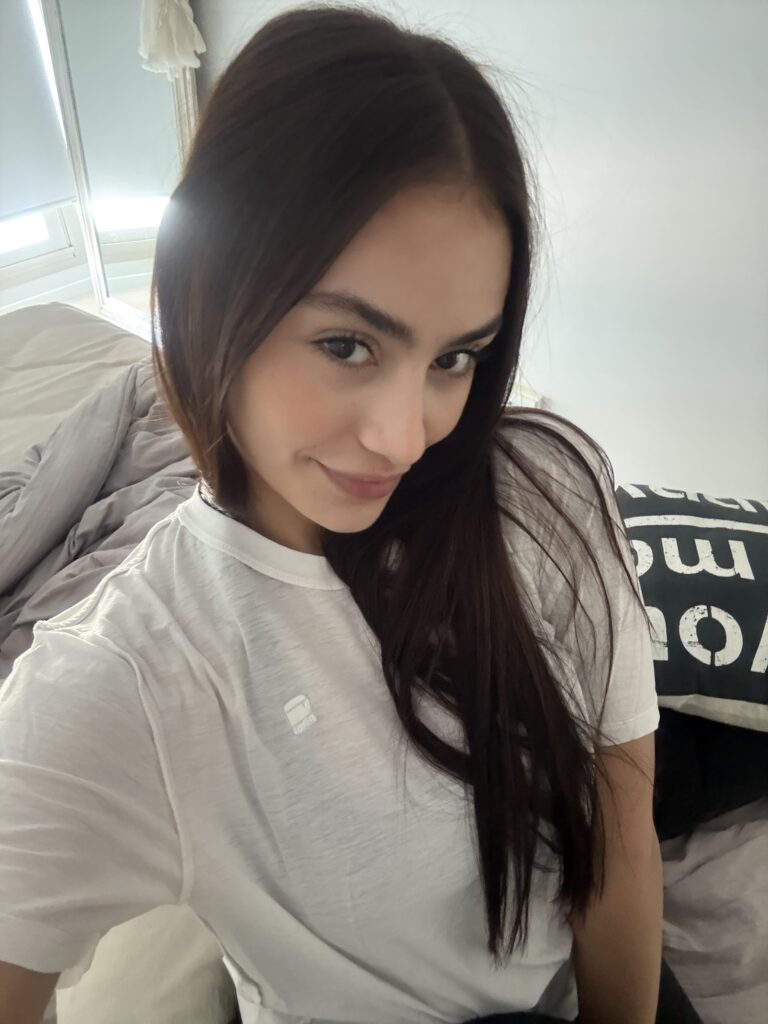 Lily Rose OnlyFans model wearing white shirt