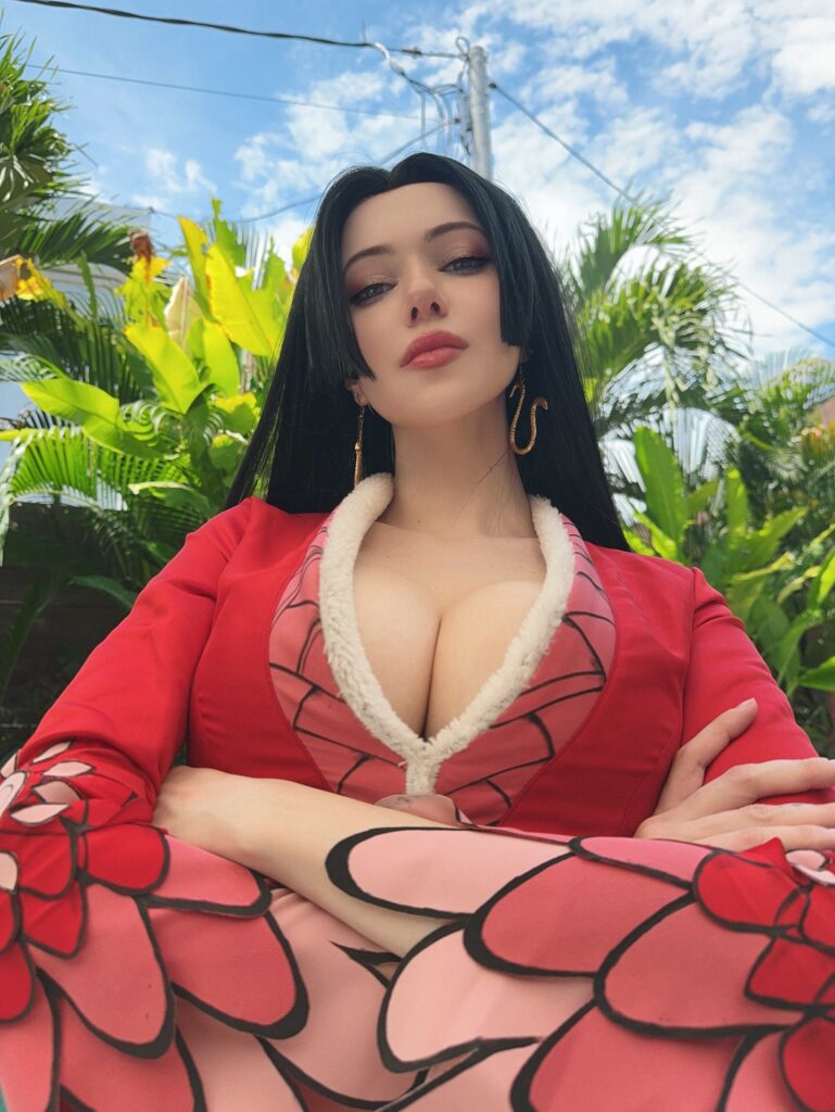 Alina Becker @alina_becker OnlyFans big tits model wearing one piece cosplay